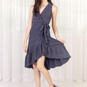 Polka - Dot Wrap Dress