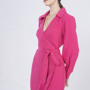 Wrap - Style Shirt Dress